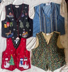 Denim embroidery waistcoats 20 pieces