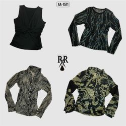 Y2k Black Gothic Mix Tops (AA-1571)