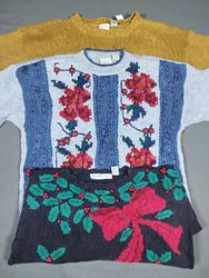 Floral Embroidery Knitwear Sweaters