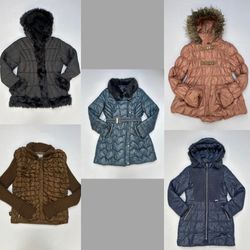 🏂 Hooded Puffer Coats with Faux Fur Trim (CTV-193..