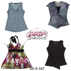 Top in stile moderno Y2K in poliestere (DS-9-247)
