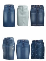 Mixed Brand Midi Skirt | Vintage & Modern Style