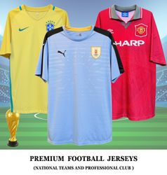 Football Jerseys including National Teams