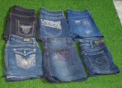 SILVER JEANS CO.  AND OTHER MIX BRANDS MINI SKIRTS..