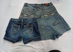 CR12604 Y2K Mini Denim Shorts