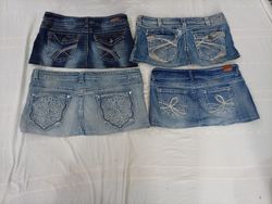 CR10900 Y2K Mini Denim Skirts