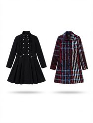 (FV-2275) Y2K Wool Coats brand like( Desigual ,BeB..