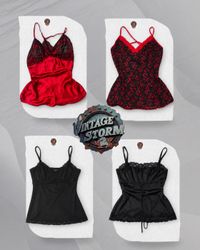 Y2K Romantic Cami Tops