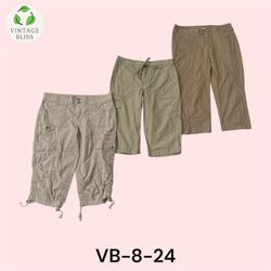 Cargo Capri Pants Wholesale Bundle – 10 Piece Lot(..