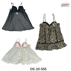 Top nuisette caraco avec bordure en dentelle (DS-1..