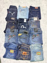 Ed hardy,Evisu D,G,Levi’s mixed bootcut jeans