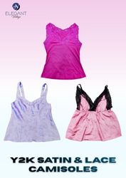 Y2K Satin & Lace Camisole - EV2335