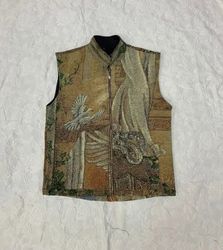 Upcycled Vintage Tapestry Vests (Dc-09-37)