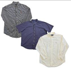 Branded Polo Ralph Lauren Cotton Button_Up Shirts