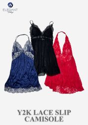 Y2K Lace Slip Camisole - EV0030