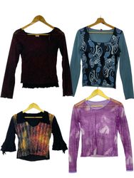 Vintage Y2K Mesh & Patchwork blouse Collection