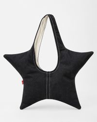 CR2219 UPCYCLED LEVI’S STAR-SHAPE DENIM TOTE BAG
