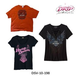 DSV-10-198 Harley-Davidson Graphic Printed T-Shirt..