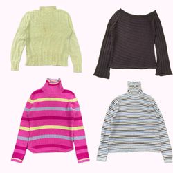 Maille variée Y2k et pulls à col roulé  B2F-319