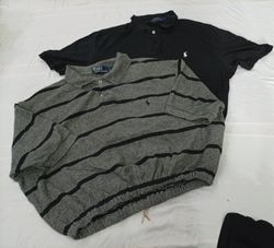 CR11036 Upcycled Polo Cropped Tops