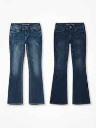 (FV-2751) Y2K Flared Low Rise Denim Jeans