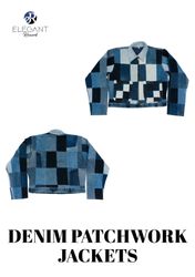 Upcycled Denim Patchwork Jackets - EVR0106