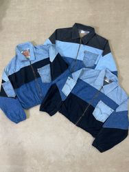 Upcycled Levi’s crop jacket 🐒