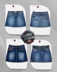 Y2K Denim Mini Skirts