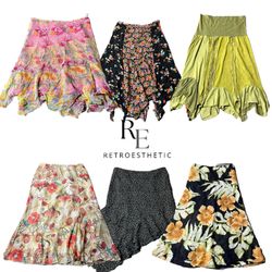 Y2K  Poly Midi Skirts