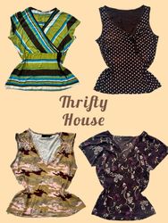 Y2K Funky Print blouse Collection(TH/646)