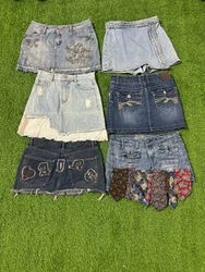Yv1572 Denim Mini Skirts 17P
