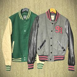 Baseball Wool & Leather Jackets – Premium Varsity ..