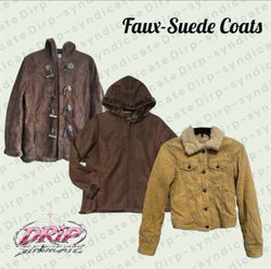 Faux-Suede Coats