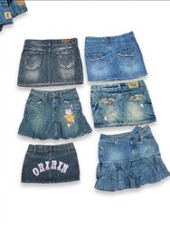 Y2K Vintage Denim Mini Skirt Mix Lot(VM-181)