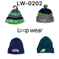 Y2K NFL Ribbed Knit Cuffed Beanies
