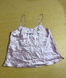 TH372   Y2K Satin Silk Tank Top | Vintage 2000s Fa..