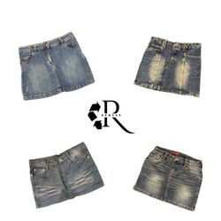 Sélection de mini-jupes en jean Y2k RW-2636