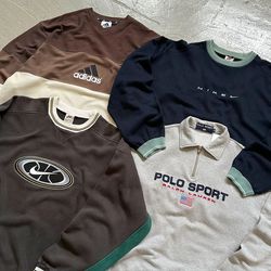 Mixed branded sweatshirt Crew neck