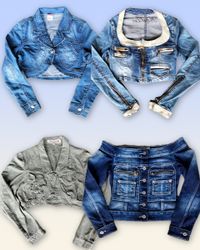 Denim Cropped jacket 20 pieces