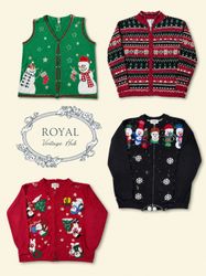 Y2K / vintage Christmas knitwear