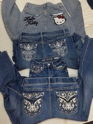 Y2K Embellished and Embroidery Jeans VTG