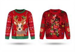 (FV-2472)     Vintage Christmas Jumper Mix | Festi..