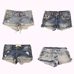 Y2k Hollister Almost Famous Denim Shorts B2F-323