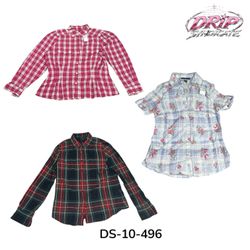 Plaid Flannel Shirts and Blouses (DS-10-496)