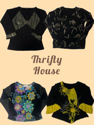 Vintage Y2K Party Girl Floral Tees(TH/787)