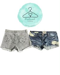 Y2K denim shorts (150726-13)