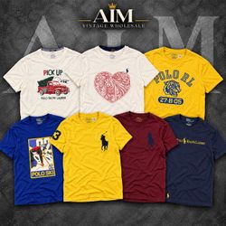 AIM 16 Ralph Lauren printed and big pony T-Shirts