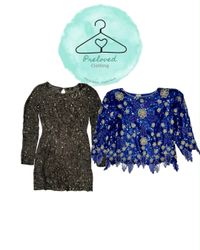 Y2K beaded blouse (290726-4)