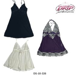 Robes nuisette avec détails en dentelle (DS-10-326..