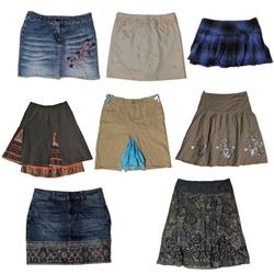 Women's Mixed Pattern Mini and Maxi Skirts